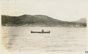 Image: Andrews in canoe